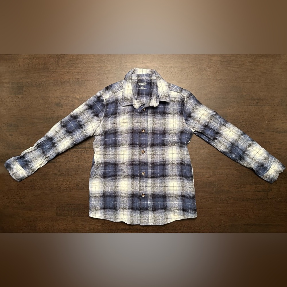 Plaid Button Down Kids Shirt